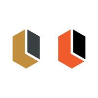 Set Abstract L I Letter Logo Template Illustration Design. EPS 10. vector