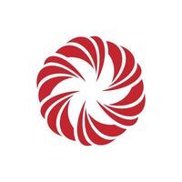 Abstract Red Swirl Logo Template Illustration Design. EPS 10. vector