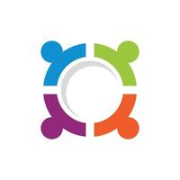 Circle Colorful Friendship, Partnership, Relationship Logo Template. EPS 10. vector