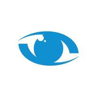 Blue Eye Care Logo Template Illustration Design. EPS 10. vector
