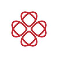 Abstract decorative heart line Illustration Design. EPS 10. vector