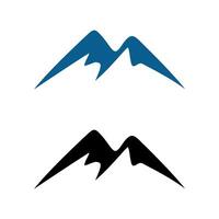 Set Simple Shape Mountain Logo Illustration Design eps 10 vector