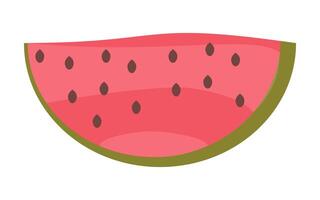 illustration of a watermelon slice, symbolizing juicy, fresh summer fruit. vector