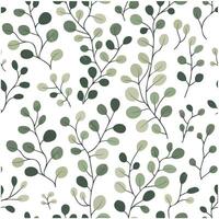 Seamless Leaf Pattern Simple and Elegant Design vector