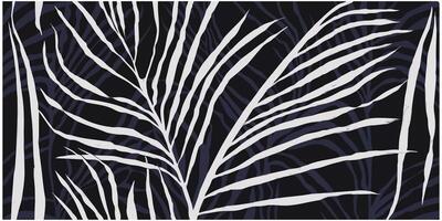 Classic Botanical Seamless Pattern with Hand-Drawn Leaf Silhouettes vector