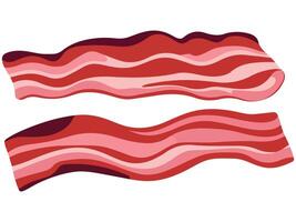 Bacon Food Ingredient Concept for Cooking Design vector