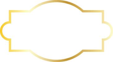 Islamic Ramadan Gold Border in Flat Design vector