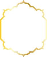 Islamic Ramadan Gold Border Isolated on White Background vector