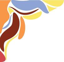 Abstract Vintage Corner on White Background. vector