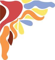 Abstract Vintage Corner in Simple Pattern vector