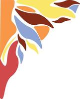 Abstract Vintage Corner in Simple Pattern. vector