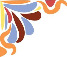 Abstract Vintage Corner in Minimalist Pattern. vector
