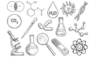 Science chemistry Handdrawn Collection vector