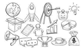 startup handdrawn collection vector