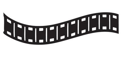 Film strip silhouette illustration drawing graphic design element vector