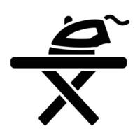 Iron Table Glyph Icon Design vector