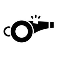Whistle Glyph Icon Design vector
