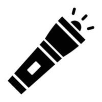 Torch Glyph Icon Design vector