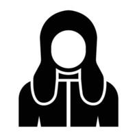 Judge Glyph Icon Design vector