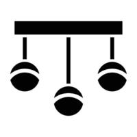 Lighting Glyph Icon Design vector