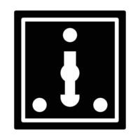 Socket Glyph Icon Design vector