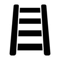 Stair Glyph Icon Design vector