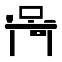 Workbench Glyph Icon Design vector