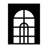 Window Glyph Icon Design vector