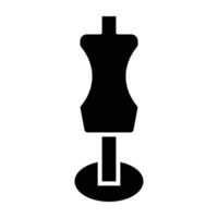 Mannequin Glyph Icon Design vector