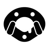 Shuttle Glyph Icon Design vector