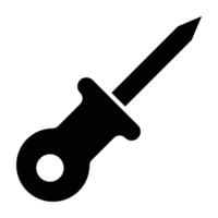 Awl Glyph Icon Design vector