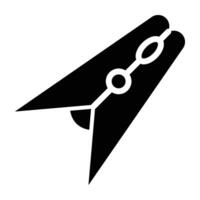 Clothes Peg Glyph Icon Design vector