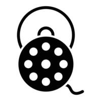 Bobbin Glyph Icon Design vector