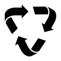 Recycle Glyph Icon Design vector