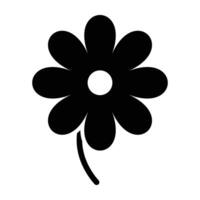 Flowers Glyph Icon Design vector
