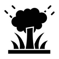 Rainforest Glyph Icon Design vector