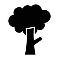Tree Glyph Icon Design vector