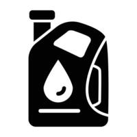 Lubricant Glyph Icon Design vector