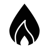 Gas Glyph Icon Design vector