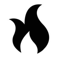 Fire Glyph Icon Design vector