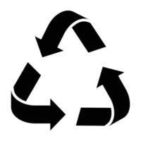 Recycle Glyph Icon Design vector