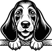 Portrait of dog vector