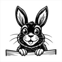 Rabbit Peeking Vectors