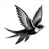 Swallow Rainbow Vecto vector