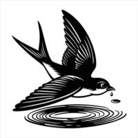 Barn Swallow Swooping vector
