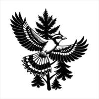 Beautiful Logotype Realistic Bird vector