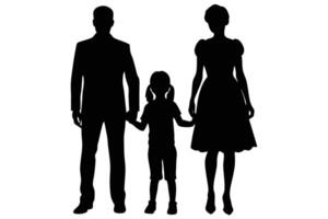 How Family Silhouette Enhances Emotional Connection vector