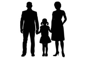 How to Use Family Silhouette for Personalized Gifts vector