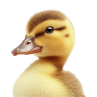 Adorable Duckling with Soft Yellow Feathers png
