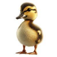 Cute Duckling with Soft Feathers and Innocent Look png